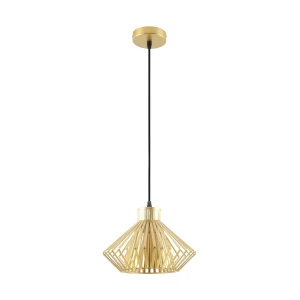 Lampa wisząca do sypialni DOLIA Złoty ozdobny klosz E27 A8080-GLD Zuma Line