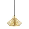 Lampa wisząca do sypialni DOLIA Złoty ozdobny klosz E27 A8080-GLD Zuma Line