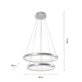 11525-21 CIRCLE LAMPA WISZĄCA SREBRNY Paul Neuhaus
