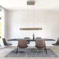 2688-97 Q-STRETTO LAMPA WISZĄCA BRĄZ Paul Neuhaus