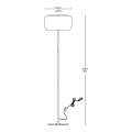 Lampa podłogowa CRYSTAL elegancki szklany klosz do salonu F0076-04A Zuma Line