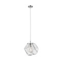 Lampa wisząca dekoracyjna szklany klosz chrom ROCK P0488-01A-F4AC Zuma Line