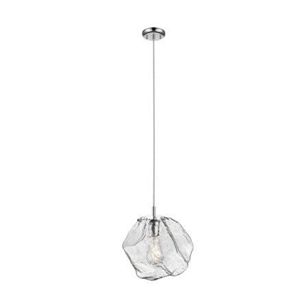 Lampa wisząca dekoracyjna szklany klosz chrom ROCK P0488-01A-F4AC Zuma Line