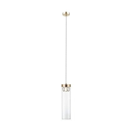 Lampa wisząca szklany klosz tuba do salonu GEM P0389-01D-F7AC Zuma Line