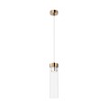 Lampa wisząca szklany klosz tuba do salonu GEM P0389-01D-F7AC Zuma Line