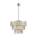 Stylowy żyrandol do eleganckiego salonu złoto chromowany 4xE27 ANZIO P0480-04A-F4D7 Zuma Line