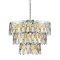 Stylowy żyrandol do eleganckiego salonu złoto chromowany 4xE27 ANZIO P0480-04A-F4D7 Zuma Line