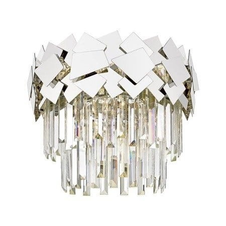Lampa sufitowa chrom z kryształowym kloszem QUASAR 5xE14 C0506-05A-B5AC Zuma Line