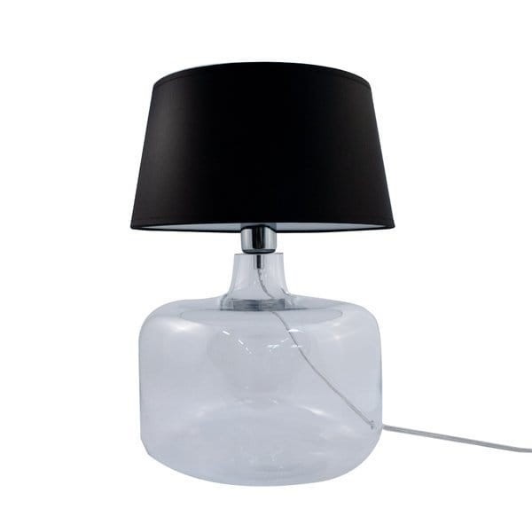 Lampa stołowa BATUMI szklana owalna podstawa do salonu 5528BK Zuma Line