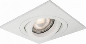 Oprawa wpuszczana oczko ruchome kwadrat kolor biały