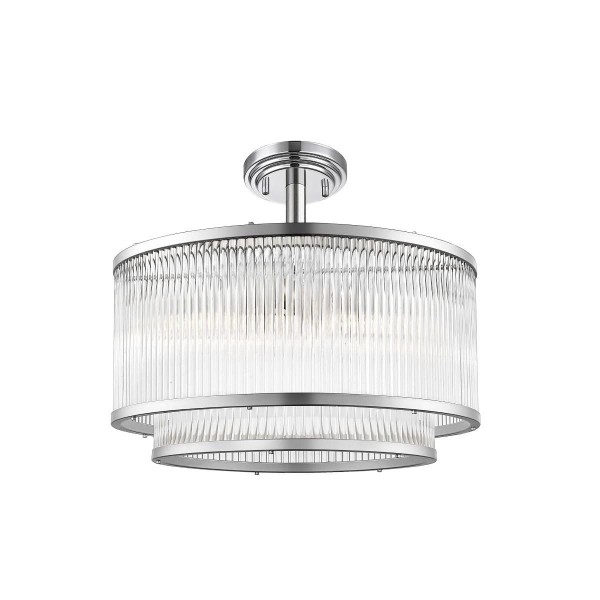 Lampa sufitowa z eleganckim szklanym kloszem do salonu SERGIO C0528-05H-F4AC Zuma Line