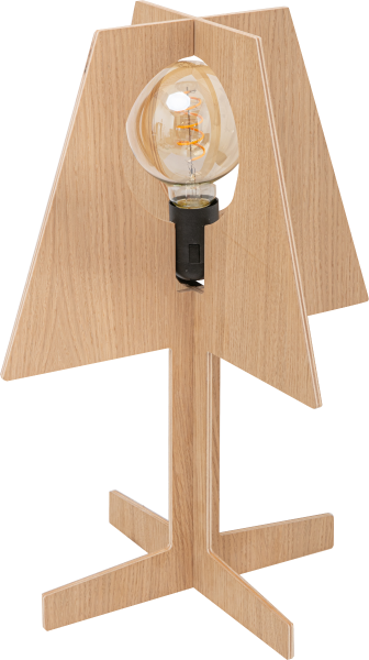 Drewniana lampa stołowa do salonu OAK na E27 4113603 Zuma Line
