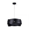 Lampa wisząca w klasycznym stylu ozdobny klosz TORNADO 40 cm czarna 1114 Zuma Line