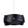 Lampa wisząca w klasycznym stylu ozdobny klosz TORNADO 40 cm czarna 1114 Zuma Line