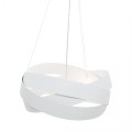 Lampa wisząca TORNADO 50 cm biała podwieszana do salonu E27 1117 Zuma Line