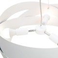 Lampa wisząca TORNADO 50 cm biała podwieszana do salonu E27 1117 Zuma Line