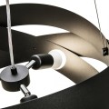 Lampa wisząca regulowana nowoczesny czarny klosz TORNADO 50 cm 1118 Zuma Line