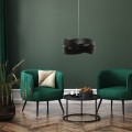 Lampa wisząca regulowana nowoczesny czarny klosz TORNADO 50 cm 1118 Zuma Line