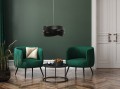 Lampa wisząca regulowana nowoczesny czarny klosz TORNADO 50 cm 1118 Zuma Line