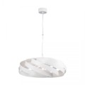 Lampa wisząca z nowoczesnym abażurem na E27 VENTO 60 cm biała/white 1134 Zuma Line