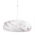 Lampa wisząca z nowoczesnym abażurem na E27 VENTO 60 cm biała/white 1134 Zuma Line