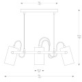 Lampa wisząca z czarnymi ruchomymi reflektorkami RESI 3xE27 A8162-3A Zuma Line