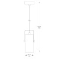 Lampa wisząca zwis pojedynczy reflektorek czarny RESI A8165-1 Zuma Line