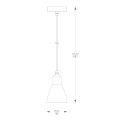 Lampa wisząca zwis pojedynczy z czarnym kloszem MORA A8102-1 Zuma Line