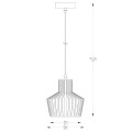 Lampa wisząca druciany ozdobny klosz DOLIA Złota A8079-GLD Zuma Line