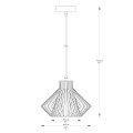 Lampa wisząca do sypialni DOLIA Złoty ozdobny klosz E27 A8080-GLD Zuma Line