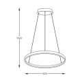 Lampa wisząca BRENO Ø80cm czarny LED 2023201-BK80 Zuma Line