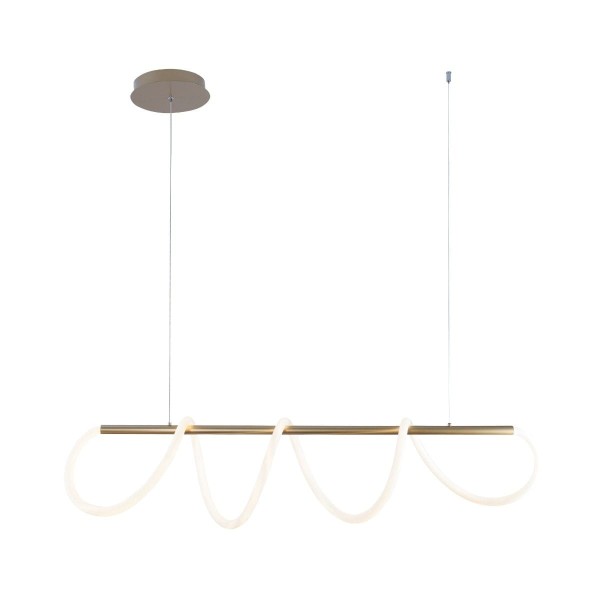 Lampa wisząca pozioma nad stół w jadalni BALBO złota 20006PM-GD Zuma Line