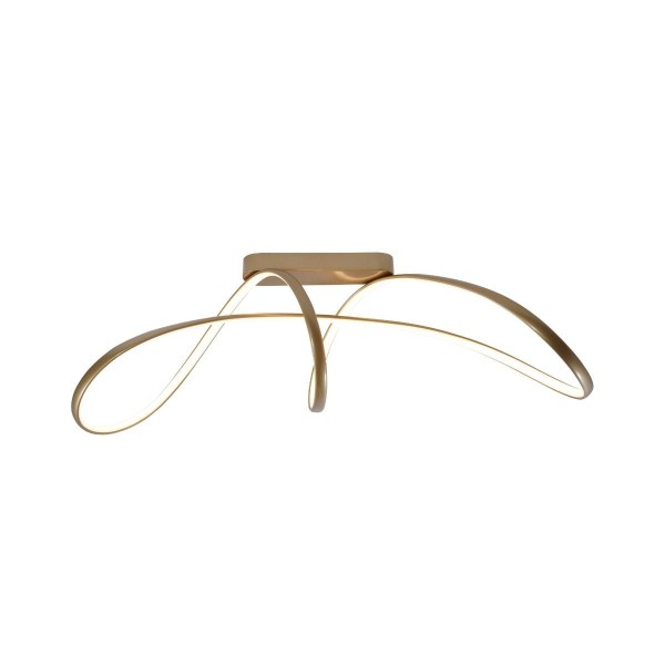 Lampa sufitowa z serpentyną LED FERMI złota 20026C-GD Zuma Line