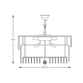 Żyrandol klasyczny kryształowy do salonu CAMILLE 19101/16 złota Zuma Line