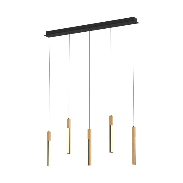 Lampa wisząca ledowe zwisy na listwie ELIOT MD4768-5-3BMT Zuma Line