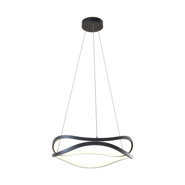 Lampa wisząca do salonu czarna LED barwa ciepła HARLEY MD7864-2S-3BT Zuma Line