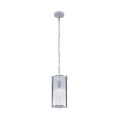 Lampa dekoracyjna wisząca szklany klosz chromowane elementy MARMO 2200131P-1 Zuma Line
