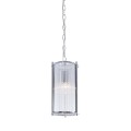 Lampa dekoracyjna wisząca szklany klosz chromowane elementy MARMO 2200131P-1 Zuma Line