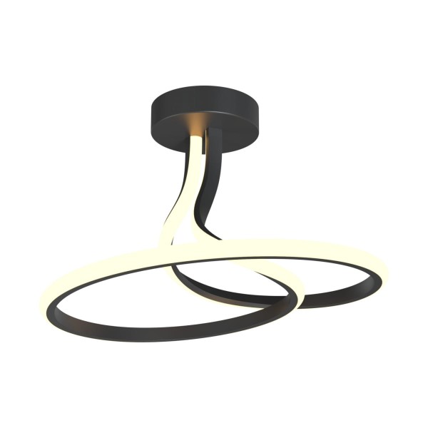 Lampa sufitowa czarna nowoczesny kształt LED 3000K CLINT MX6349-1-3BT Zuma Line