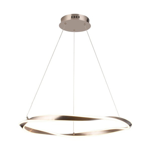 Lampa wisząca GIRONA LED zawinięta obręcz piaskowo-niklowe wykończenie MD9190-1M-3NT Zuma Line