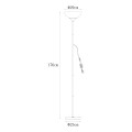 Lampa podłogowa retro SARDA 176cm biała E27 A4036-MWH Zuma Line