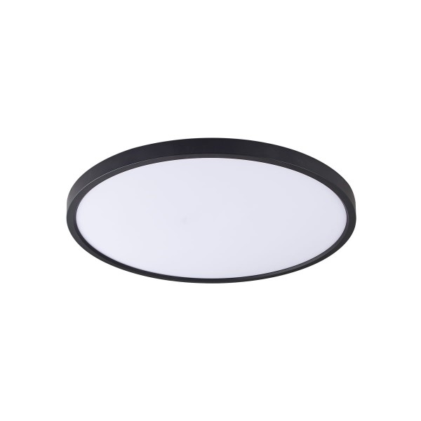 Plafon sufitowy Ø50cm CAMI czarny LED do salonu barwa 3000K - 6000K WM-BP1108-M-BL Zuma Line