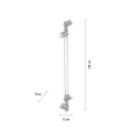 Lampa sufitowa LED regulowana barwa spoty na listwie PURE-LINES 5 - punktowa Aluminum PaulNeuhaus - 6121-95