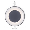 Lampa sufitowa plafon LED ANIKA 1 - punktowa szary LeuchtenDirekt - 14326-18