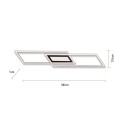 Lampa sufitowa plafon LED ASMIN 1 - punktowa czarny LeuchtenDirekt - 14694-18