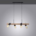Lampa wisząca sufitowa CANOP 4 - punktowa czarny LeuchtenDirekt - 15630-18