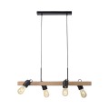 Lampa wisząca sufitowa CANOP 4 - punktowa czarny LeuchtenDirekt - 15630-18