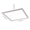 Lampa sufitowa FLAT 1 - punktowa srebrny LeuchtenDirekt - 14755-21