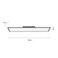 Lampa sufitowa FLAT 1 - punktowa czarny LeuchtenDirekt - 16533-18-O