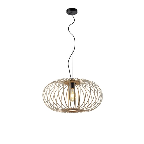 Lampa wisząca sufitowa RACOON 1 - punktowa naturalnego drewna LeuchtenDirekt - 11409-79